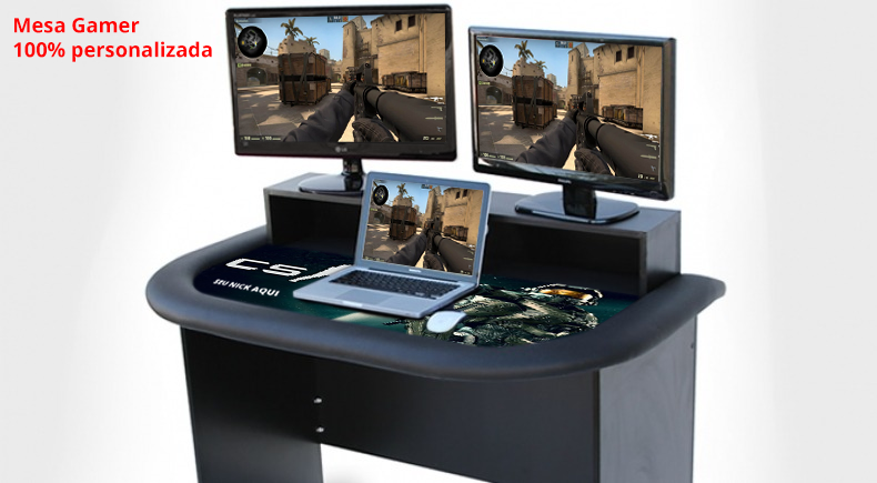 Mesa Gamer para Jogos On-line 100% Personalizada